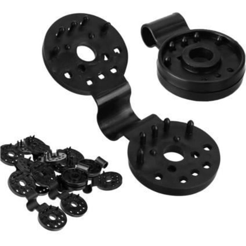 Clips de fixation pour toile à œillet - Blanc - Lot de 50 - Pour toile de clôture