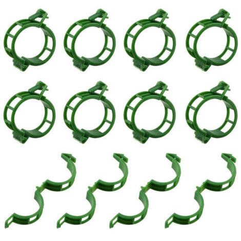 Clips de fixation pour tuteur/treillis, paquet de 200 - Verts
