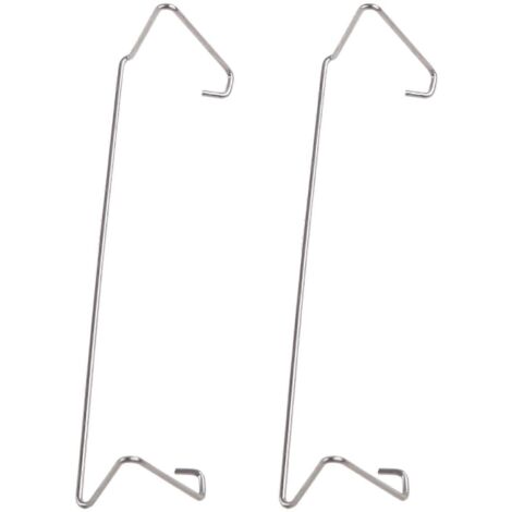 Clips de fixation pour ventilateur de processeur d'ordinateur, attache en fil d'acier inoxydable, boucle de 9 cm, crochet vers le haut
