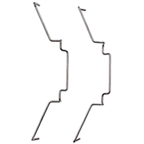 Clips de fixation pour ventilateur de processeur d'ordinateur, câble en acier inoxydable, boucle de serrage - 8 cm - Crochet vers le bas
