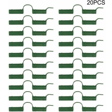 Clips de fixation serre - 20 pièces, 1,1 cm, pour tube/serre/bâche de jardin/protection solaire - clips étanches