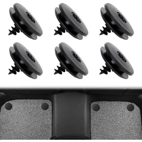 Clips de Fixation - Universels - Lot de 6 - Antidérapants - Compatibles avec toutes voitures - Haute qualité
