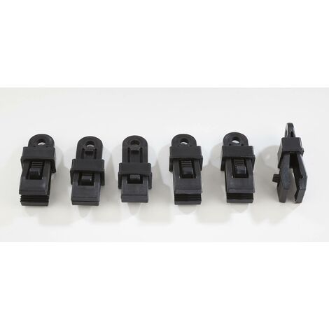 Clips de fixation universels pour bâche de protection - lot de 24 pièces Forstmeister