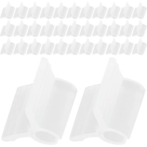 Clips de greffage en plastique de 3 mm, 100 pièces réutilisables, support pour plantes grimpantes, tomates, légumes et fruits, clips de fixation pour jardin