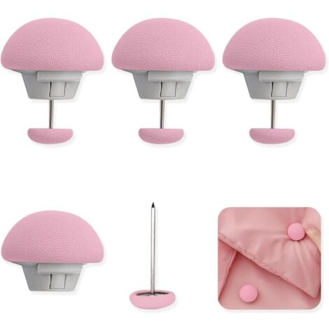 Clips De Housse De Couette,Attaches De Couette Clip,Clip De Couette,Anti Dérapant,Garder Coins De Couettes/Couvertures en Place (Rose,4 Pièces)