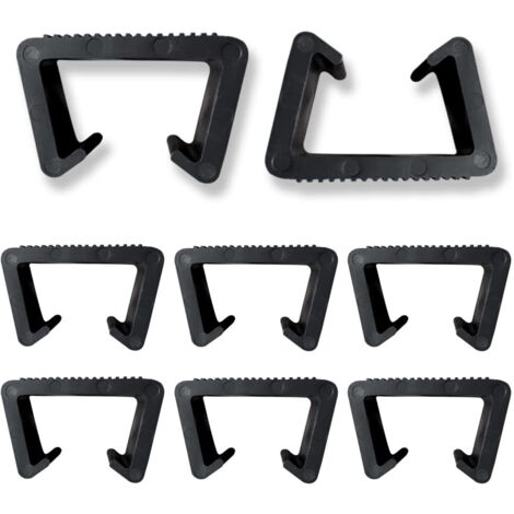 Clips de Meubles 8 Pièces Clips de Meubles en Rotin Pinces de Meubles de Patio Osier Pinces à Meuble en Plastique Clip Connecteur Clips de Fixation pour Meubles de Jardin en Rotin