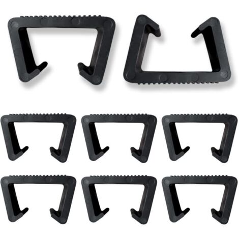Clips de Meubles 8 Pièces Clips de Meubles en Rotin Pinces de Meubles de Patio Osier Pinces à Meuble en Plastique Clip Connecteur Clips de Fixation pour Meubles de Jardin en Rotin