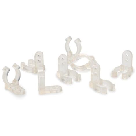 Clips De Montage Pour Flexibles Lumineux Et Flexibles Lumineux à Led - 20 Pcs