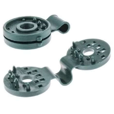 Clips de montaje para alfombrillas protectoras, verdes, 50 uds., Lustan