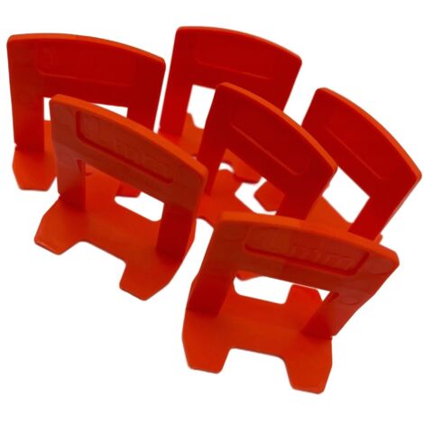 Clips de montaje para sistema de nivelaci贸n de baldosas ATLAS TOOLS, 1 mm, 400 unidades