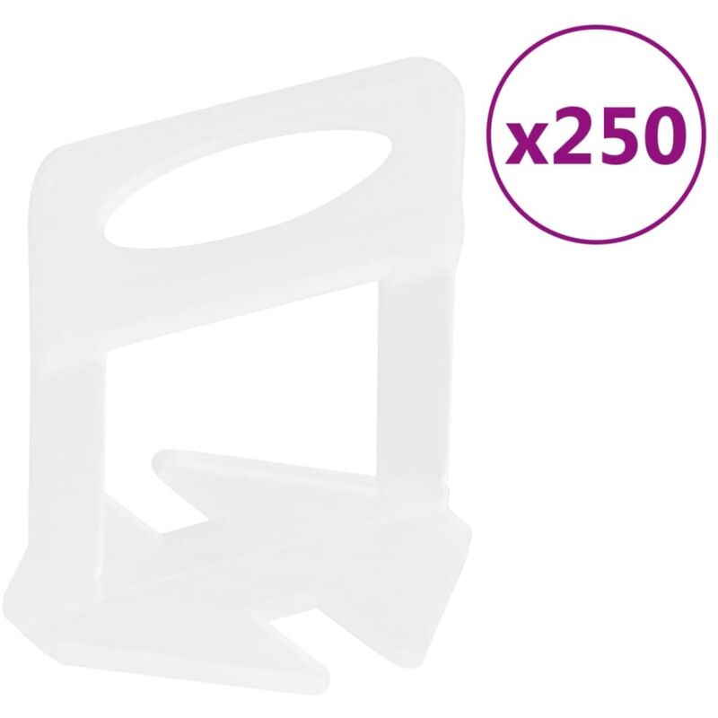 vidaXL Fliesen-Nivellierclips 250 Stk. 1,5 mm