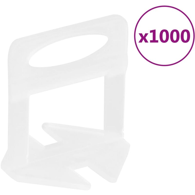 Clip Di Livellamento Per Piastrelle 1000 Pz 1,5 Mm - Vidaxl