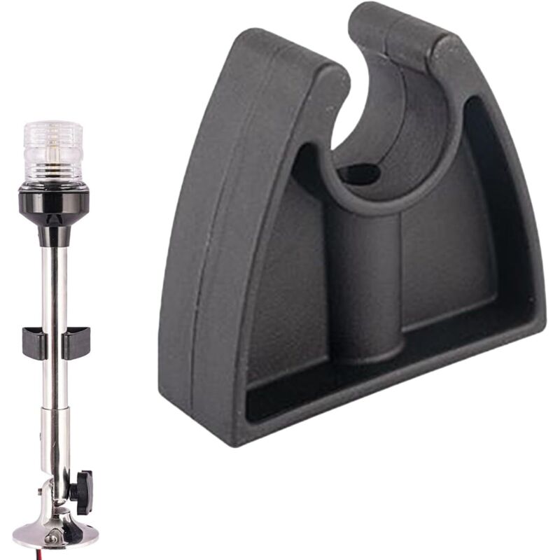 Clips de rangement en caoutchouc Pince de poteau polyvalente, kit de réparation de tente noir pour support de lumières pour l'organisation de
