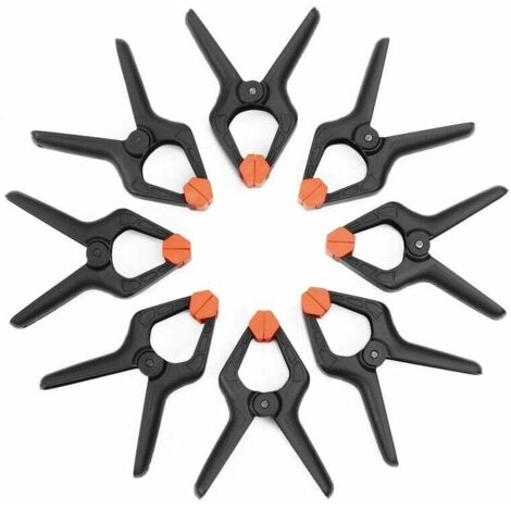 clips de resorte de nailon resistentes de 4,5 pulgadas con agarre extrafuerte para mejoras en el hogar.