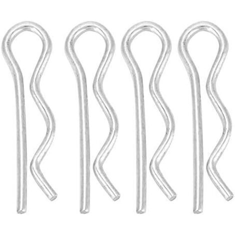 Clips de retenue R Attache mécanique Cheveux Ressort Goupilles Zinc Plaqué Fixation Goupille Attache Tracteur Clip Acier Inoxydable 304 Voiture Couvert R Pièces d'Attache Ensembles (1.6 28mm30pcs)