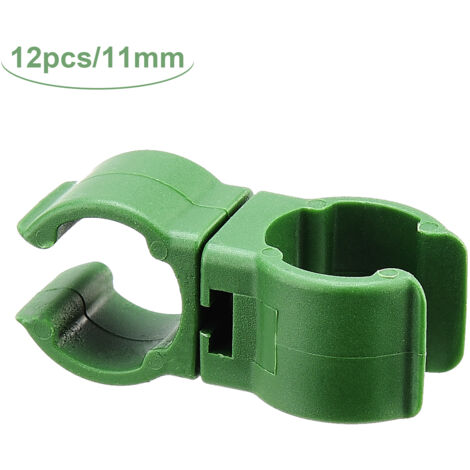 Clips de sujeción para film de invernadero de PP – 12 unidades – diámetros 8, 11, 16, 20 mm – rotación de 360°