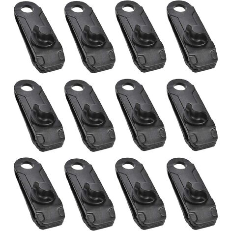 Clips de Tente Clips de Bâche Pince de Tente avec œillet Clips Fixation pour Tente Bâche Camping en Plein Air