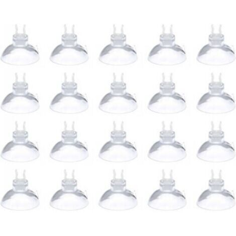Clips de ventouse aquarium – Lot de 20 pièces transparents pour tubes d’air de 4 à 6 mm, fixation sécurisée et réutilisable