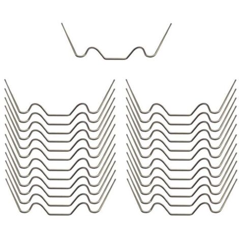 Clips de vitrage pour serre - HOMYL - Modèle W - Acier inoxydable 304 - 100 pièces - Antirouille