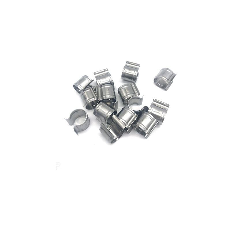 Atout Loisir - Clips de fixation ronds en inox, Diamètre 30 mm, Lot de 25