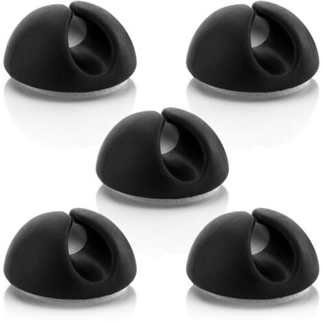 clips para cables, organizador de cables de hasta 8 mm, color negro