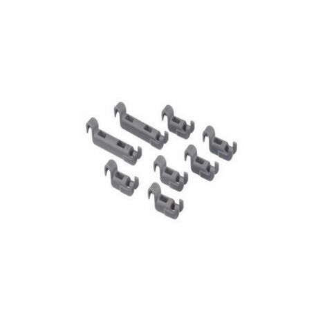 Clips para cesta inferior (8uds) para lavavajillas 00611472 BALAY, BLAUPUNKT, BOSCH, GAGGENAU, GORENJE, KUEPPERSBUSCH, NEF