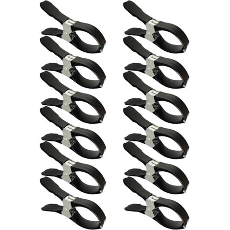 Clips para cubiertas de piscina 12 piezas de acero inoxidable, resistentes a los arañazos - Clips cortavientos - para jardín, playa, césped, patio, muebles, invierno