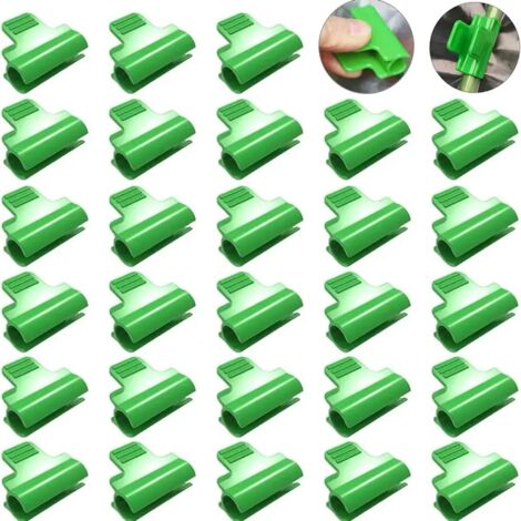 Clips para invernaderos, diámetro 8-9 mm, para fijar mallas de sombra y películas protectoras, 10 piezas