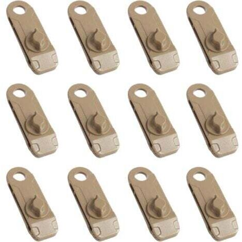 Clips para lonas, clips de plástico con ojales para tiendas de campaña, toldos, sombras, telas, jardín y actividades al aire libre.
