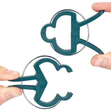 Clips pour Attacher Les Plantes: 20 Clips Vert pour Plantes Taille L - Aide à l'escalade des Plantes grimpantes sur tuteur Spirale ou Piquet Bambou - Clips pour Le Jardinage et Le Potager