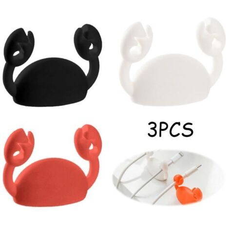 Clips pour câbles, support pour câble d'alimentation, serre-câble pour casque audio, organiseur de câbles mural adhésif, attaches de câbles-AquaForge