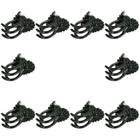 Clips pour orchidées, tuteurs en plastique pour tiges et lianes, clips de palissage pour fleurs de jardin, clips de jardin réutilisables, lot de 10