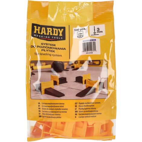 Clips pour système de nivellement Hardy 3 mm 100 pièces