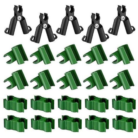 Clips pour tubes de plantes - Œillets idéaux pour les suspensions, supports et treillis de serre