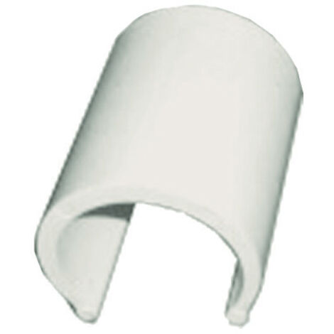 Clips pvc bianco per serre pz.100 - per tubi da ø mm.20