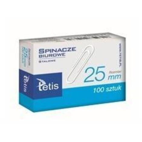 Clips Tetis de 25 mm - 100 unidades, acero inoxidable