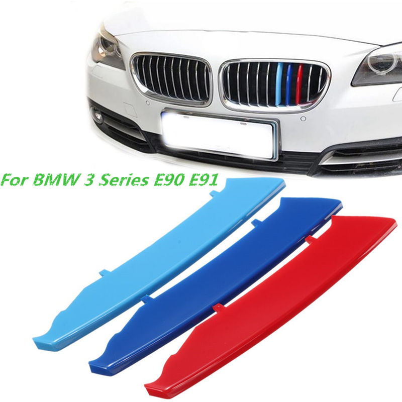 

Clips Tira Cubierta Rejilla Riñón Rejilla delantera M-Color Para BMW Serie 3 E90 E91 LCI 04-08