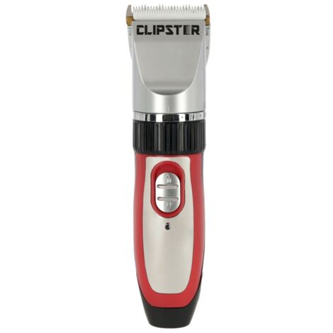 CLIPSTER Akkuschermaschine Sonic rot/schwarz, 5-stufig, inkl. 4 Aufsteckkämme