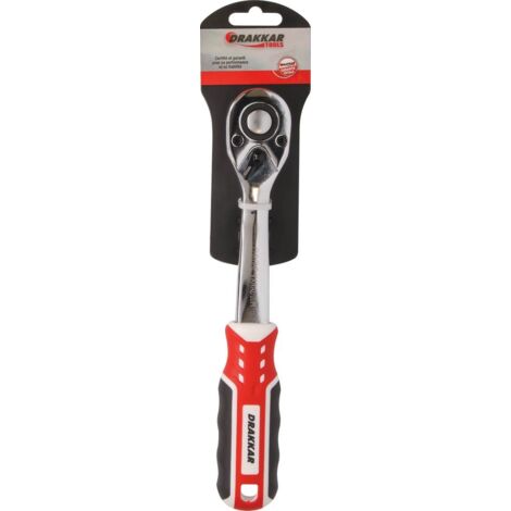 Cliquet 1/2' 72 dents réversible avec bouton poussoir DRAKKAR - 67906