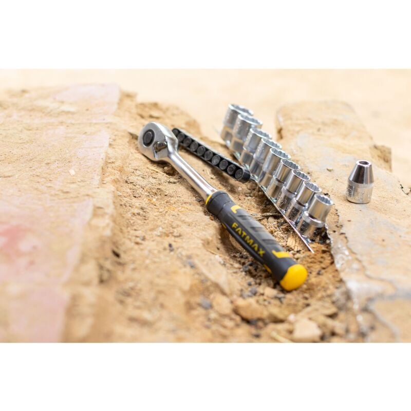 Stanley - Jeu de cliquet 120 dents et embouts 22 pièces fatmax 3/8''