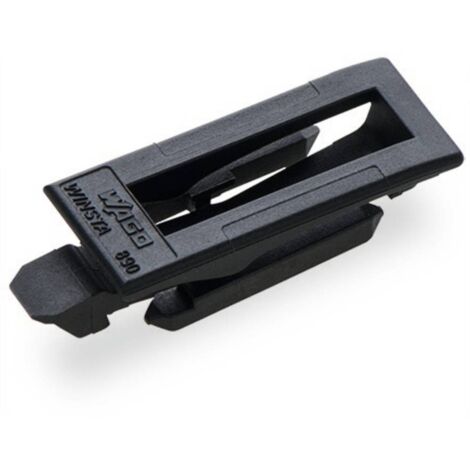 Cliquet de verrouillage série (connecteur réseau) 890 WAGO 890-101 noir 100 pc(s) R258871