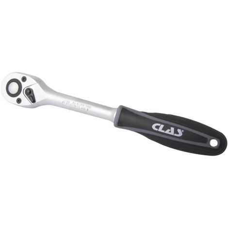 Cliquet réversible 1/2" 72 dents CrV manche bi-matière - OS 3019 - CLAS Equipements