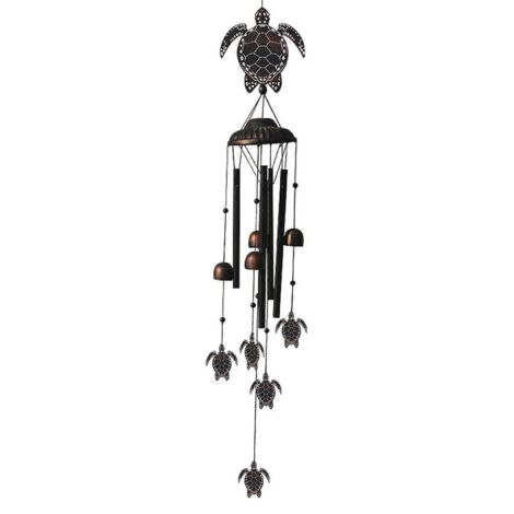 Cloche à vent décorative style nordique, carillon pour jardin balcon décoration extérieure – Tortue.