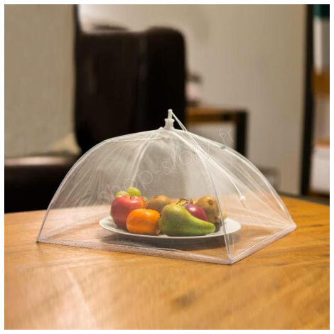 Cloche alimentaire pliable en maille polyester – Protection anti-insectes – Conservation optimale des aliments – Dimensions 32 x 32 cm – Shop-Story