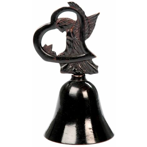 Cloche ange en métal 11 cm