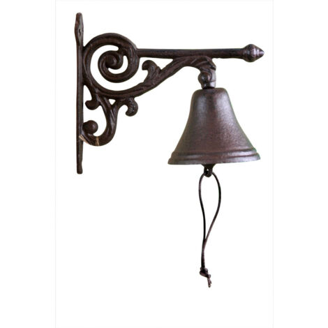 Cloche arabesque fonte - Fonte - Marron - Décoration d'Autrefois