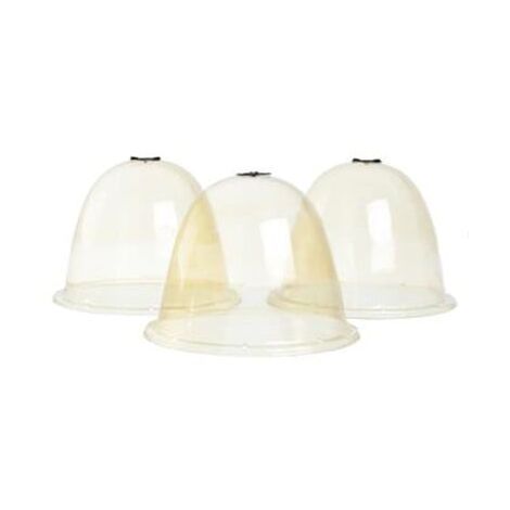 Nature – Cloches de forçage transparentes Ø33.5 cm – Protection contre le froid et intempéries – Ventilation intégrée pour jeunes plants