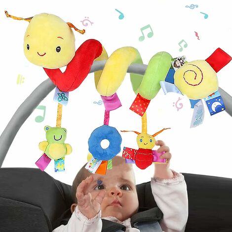 Acheter Hochet jouet en bois pour bébé de 0 à 12 mois, Mobile sur le lit,  boîte à musique pour nouveau-né, cloche de lit, support de jouets  suspendus, jouets de berceau pour