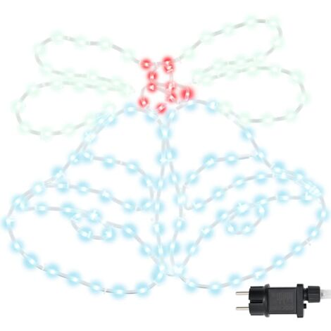 Cloche de Noël avec 144 LED Multicolore 56 x 46 cm PVC CFW699383