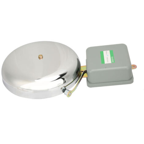 Cloche de temps d'anneau d'école électrique d'acier inoxydable de 8 pouces pour l'école d'agences d'usine 220V 35W